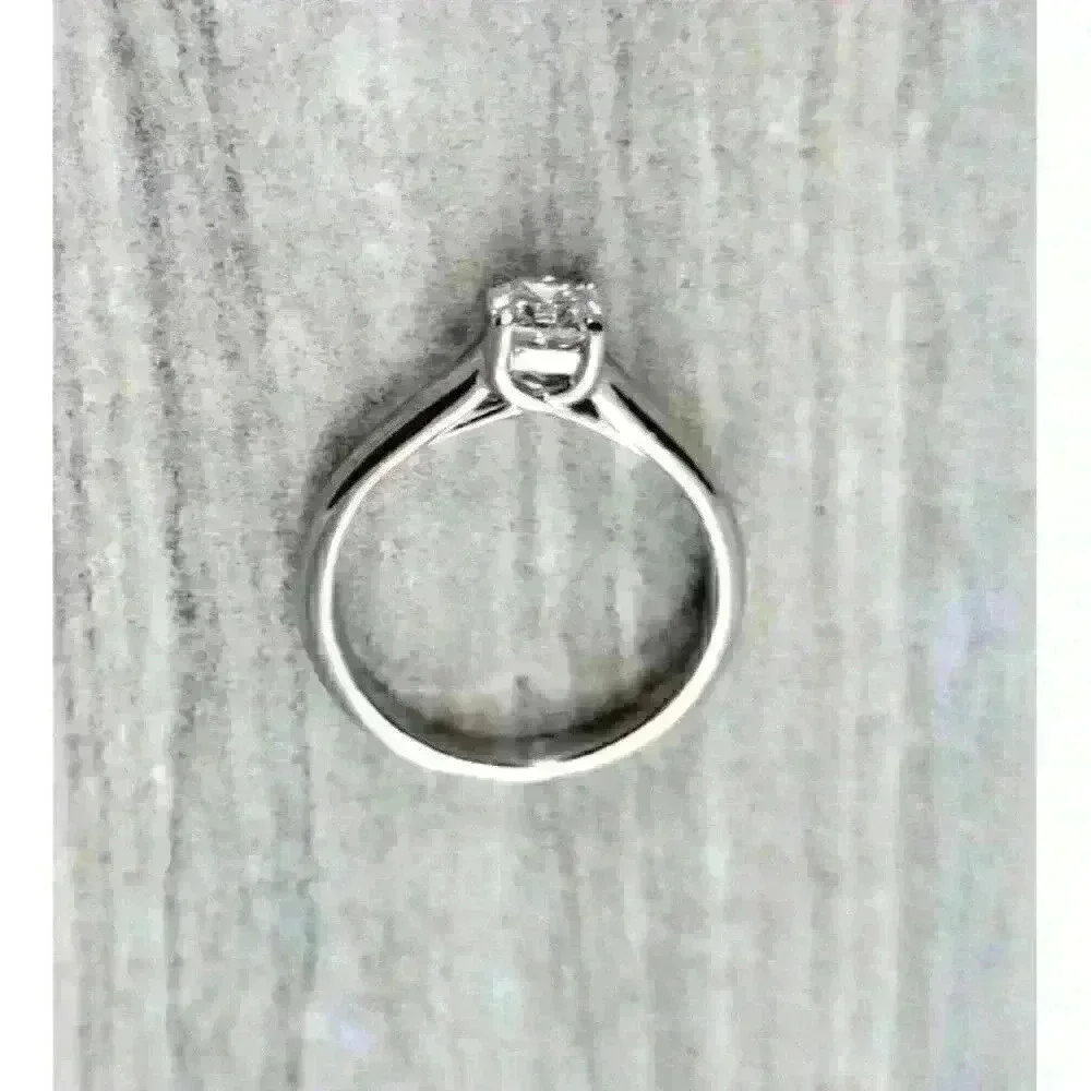 Tiffany & Co Platinum Lucida © .36ct Diamond Engagement Ring Discontinued Size 3 - Picture 10 of 15